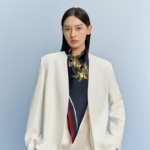 万事利双面印花中方巾-白夜玫瑰 商品图3