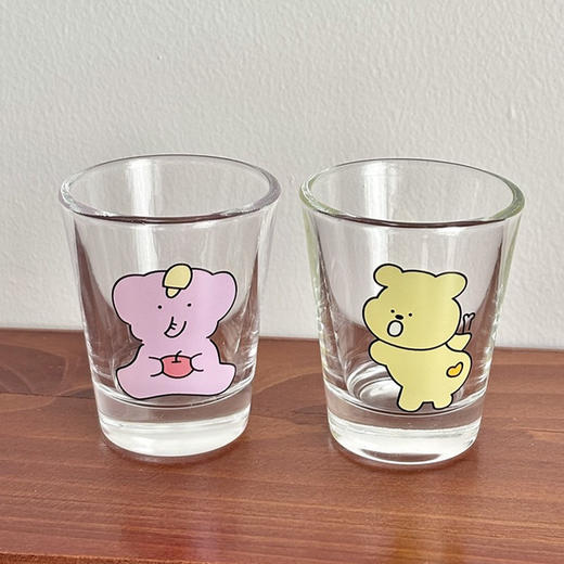 50ml粉象小熊杯玻璃杯-纪念日百货门店同款169648515 商品图2