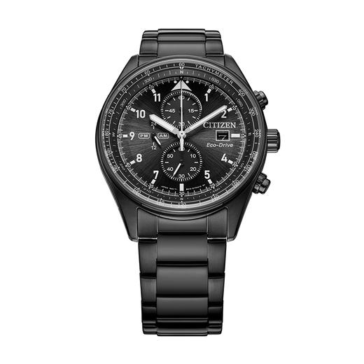 西铁城日本官方正品新款FF系列飞行风钢带光动能手表男CA0775-87E 商品图4