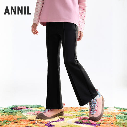 女童全腰针织单裤春季新款安奈儿童装EG616692 商品图1