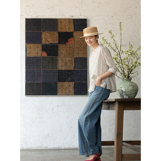 牧衣游原创 80支新疆长绒棉田园印花外套文艺减龄百搭开衫 梧梦 商品图3