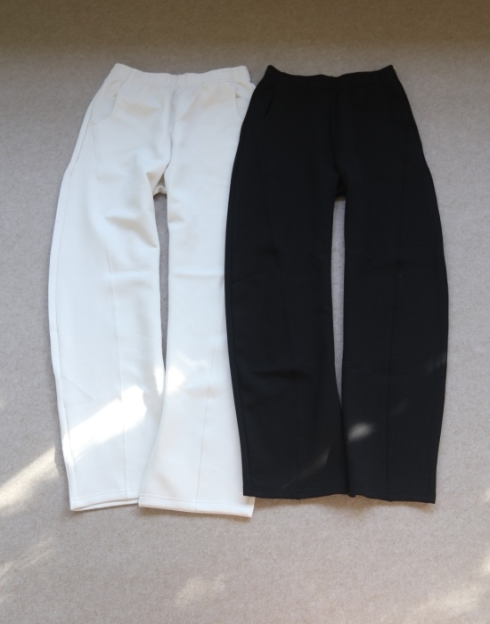 急茬儿的啊 速来抄底 哈！女段 HF 棉涤+莱赛尔 高腰镰刀型 小阔筒 裤 2色入