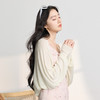 【100莱赛尔】三彩2026新款奶白连袖针织披肩外搭休闲轻薄简约女 商品缩略图3