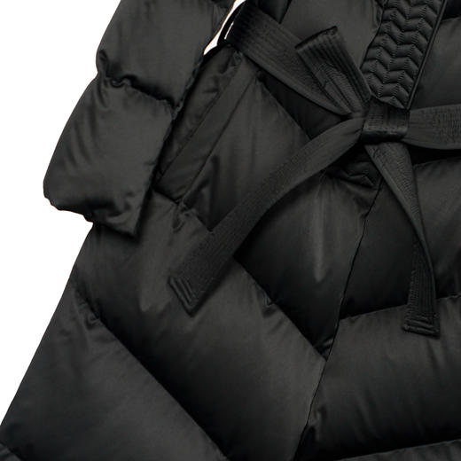 NANSONGSILK/NS气质保暖通勤连帽经典过膝中长款鹅绒服547053南宋 商品图8