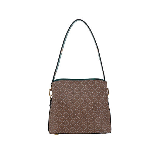 6927028196628 沙驰satchi 时尚出游单肩包经典老花斜挎包休闲水桶包【节日礼物】送爱人 商品图2