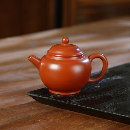 蔡志君/原矿大红袍朱泥宜兴紫砂茶壶紫砂壶功夫茶泡茶壶朱泥紫砂茶具 商品图7