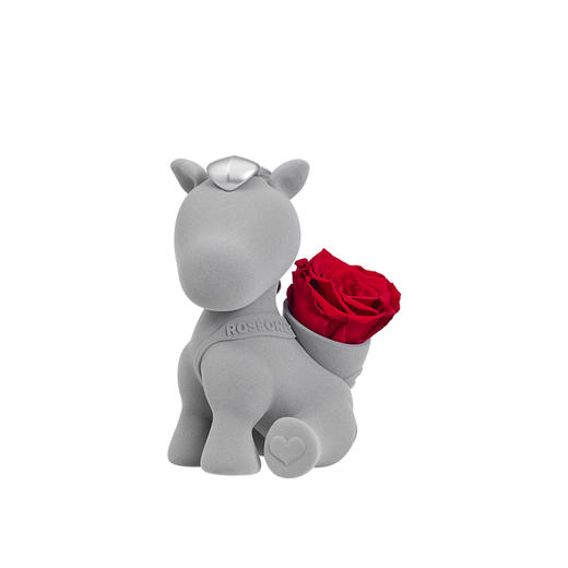 【马年爱礼】ROSEONLY诺誓 永生玫瑰 公仔系列 生肖特别款 悦慕马  粉色 金色 送朋友 送闺蜜 商品图1