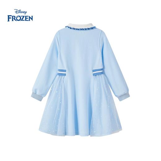 迪士尼童装女童连衣裙艾莎公主2026春季新款洋气春装儿童长裙子 商品图2