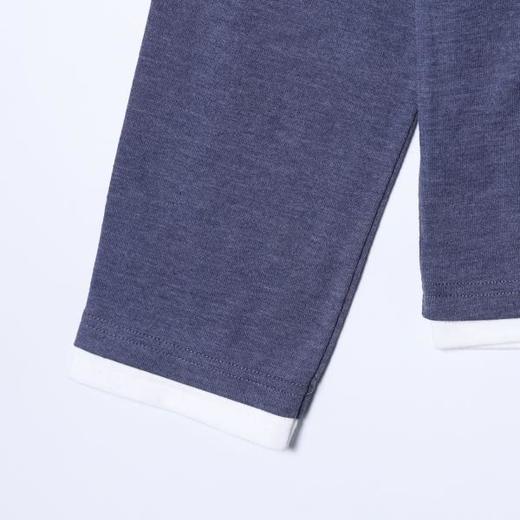 OAS2821SDSA男装2026新款高贵轻奢韩版简约拼接假两件圆领长袖T恤百搭潮 商品图4