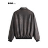 HIM漢崇【商场同款】复古做旧洗褪PU皮夹克潮流痞帅机车翻领棉服 商品缩略图1