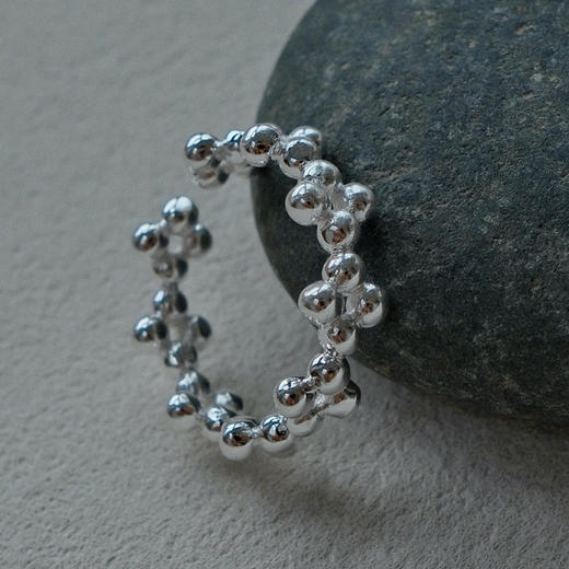 【R24026-s】alodia.co 莫奈四照小花珠珠戒指耳环 925银珠长期主义百搭简约小众高级感RJ136 商品图9