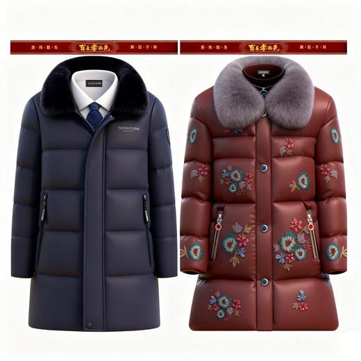 寒衣纸衣加厚棉男女羽绒服布衣 商品图1