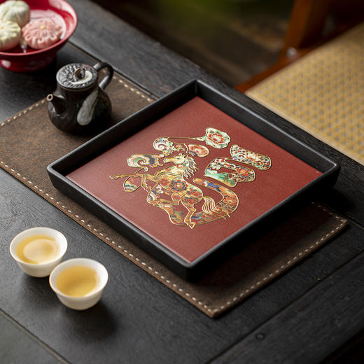 中国红多功能盘|新年氛围马上有了！茶盘/水果盘/坚果盘 商品图5