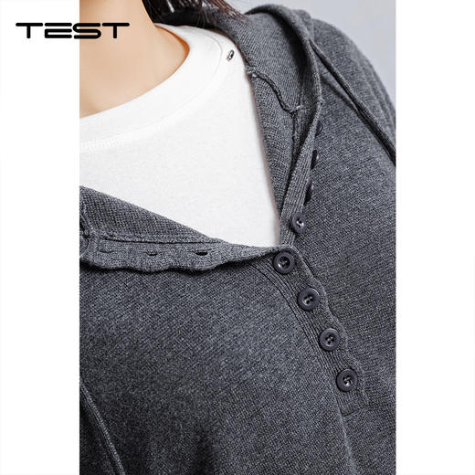 春上新半开襟慵懒风宽松显瘦软糯风毛衣1261003 商品图2