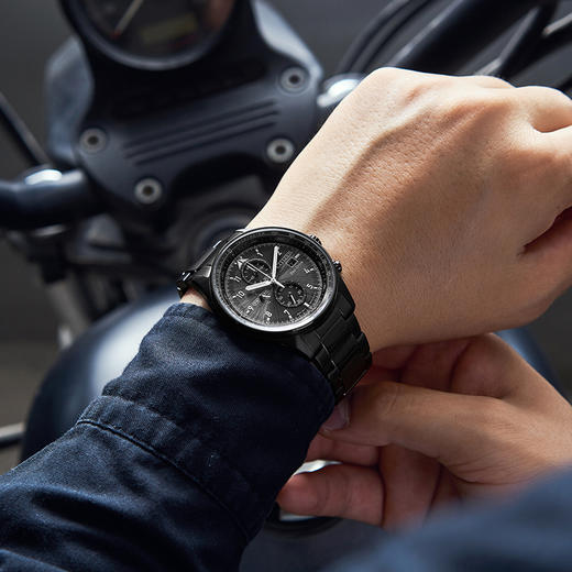 西铁城日本官方正品新款FF系列飞行风钢带光动能手表男CA0775-87E 商品图7