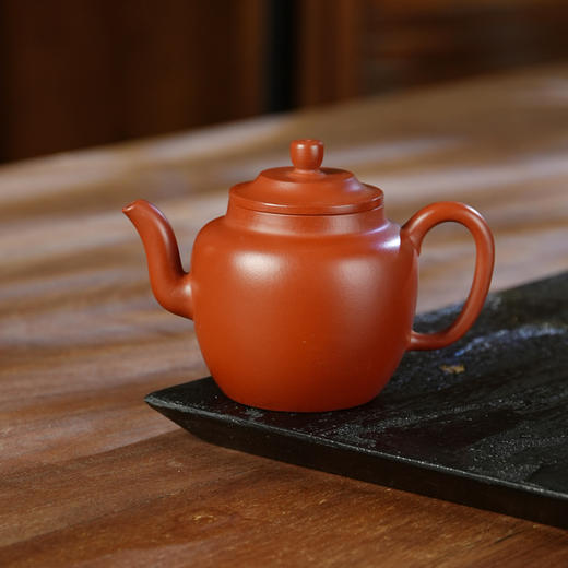 蔡志君/原矿大红袍朱泥宜兴紫砂茶壶紫砂壶功夫茶泡茶壶朱泥紫砂茶具 商品图9