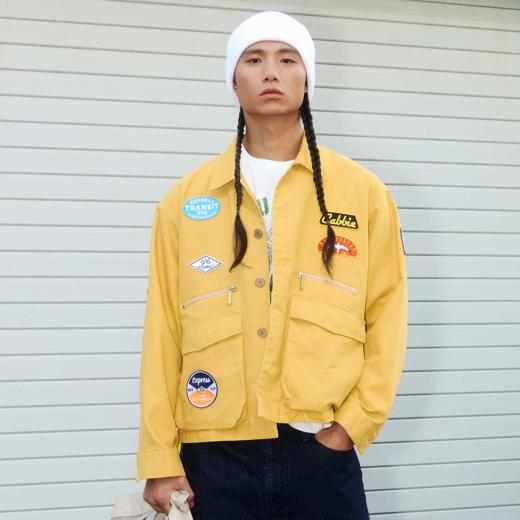 GOODBAI 916 EXPRESS 不规则做旧撞色工装夹克外套男女同款 商品图0