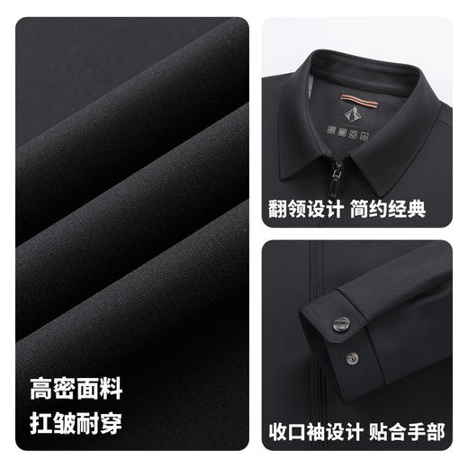 【扛皱平整】圣得西男士外套2026新款今年流行翻领行政商务夹克 商品图4