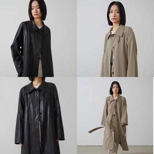 福利特价 不退换！极简廓形单排扣风衣   日本进口面料  极简廓形 长款风衣外套 宾霸里布 商品图1