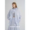 MAISON CECILE 经典条纹美国匹马棉设计感兔耳朵领结宽松长袖衬衫 商品缩略图2