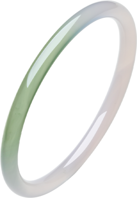 J1011823-2011-A0 周六福 【母亲节礼物】玉髓手镯显白水润细腻玉手镯温婉美人镯细条玉镯女 54mm