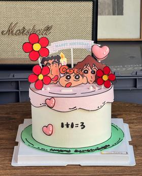 一家三口J款 蜡笔小新