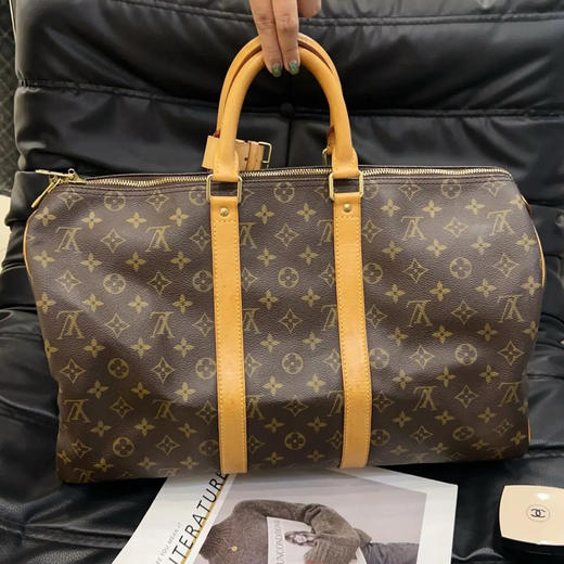 Lv keepall 45 老花 手提 旅行包 商品图1