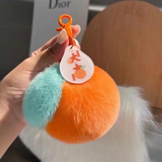 【软fufu敲治愈❗️福气满满】大利可爱小橘子钥匙扣新年好事发生毛绒挂件礼物挂饰。jd 商品图3