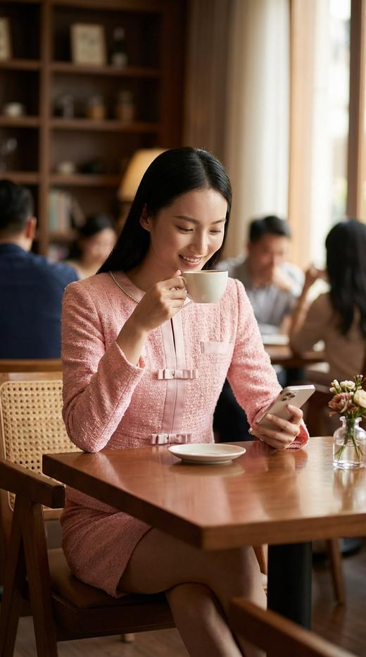 法式千金假两件收腰蝴蝶结连衣裙 商品图0