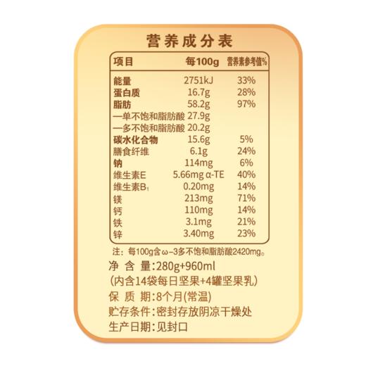 【洽洽小黄袋】100%纯坚果14日装/30日装-礼盒装 商品图6