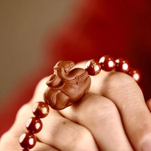 杜掌柜「禄佑财马」合香朱砂手串手绳 | 将藏名寺甘露，揉进新岁禄马 商品图1