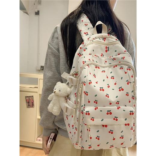 新款新品书包女ins少女学院风小碎花背包韩版原宿印花中学生双肩包女 商品图1