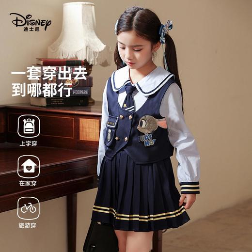 迪士尼童装女童半身裙套装疯狂动物城2026新品兔子警官儿童春装 商品图1