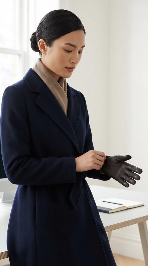 GD设计女王大摆双面手工超长腰带大衣 商品图3