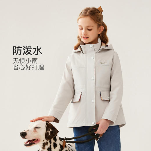 【英氏】【120-170】女童春秋收腰风衣外套 商品图2