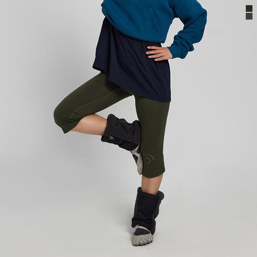 CryingCenter 紧身高弹亲肤跑步训练运动七分瑜伽裤 哭喊中心 商品图1