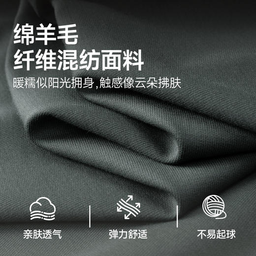 【绵羊毛】大依优型大码男装长袖Polo衫打底商务休闲翻领T恤上衣加肥加大品质 商品图3