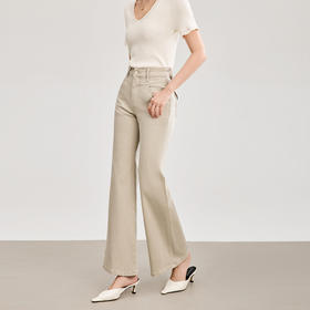 「高货wl」全新升级【铂金会员275/天猫369/差价94】(40253)洛诗琳老钱风复古天丝棉牛仔裤2026春季新款直筒显瘦微喇裤