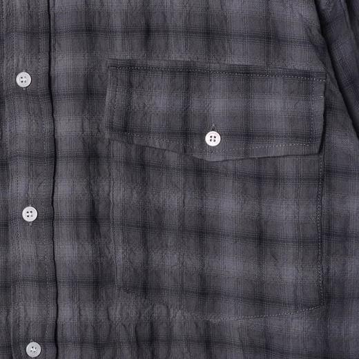 2221SDSA男装2026新款高贵轻奢美式复古撞色格子长袖衬衫百搭休闲衬衣 商品图3