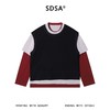 26011SDSA男装2026新款高贵轻奢韩版撞色拼接假两件长袖T恤百搭时尚 商品缩略图5