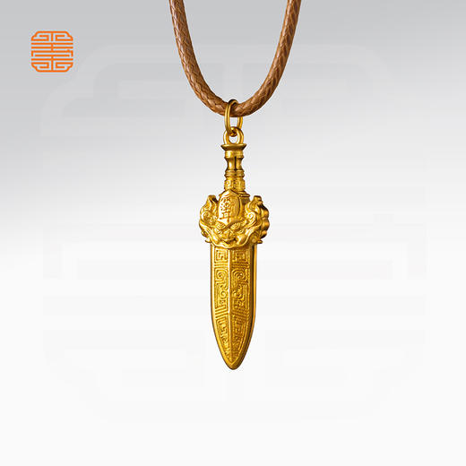 玺匠金铺《金锋纳福》足金9999 黄金吊坠项链生日礼物 商品图3
