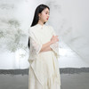 三彩2026新款国风镂空流苏针织披肩外搭米白茶会禅意氛围感雅致女 商品缩略图3