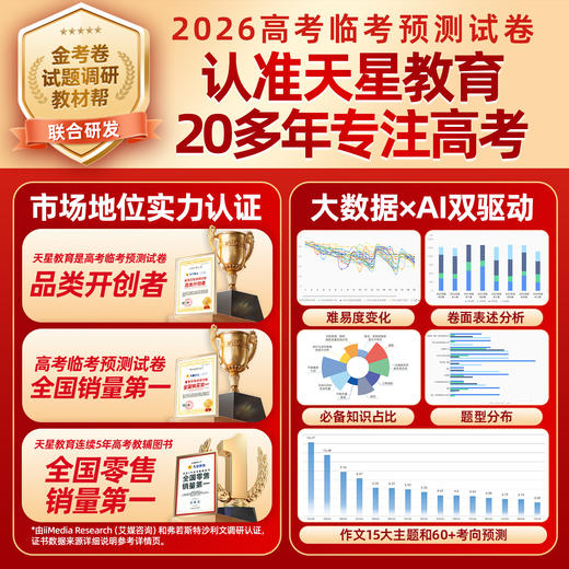 【预售2026年5月1日发货】2026高考临考预测试卷 新高考临考预测试卷冲刺猜题金考卷真题套卷高考卷数学语文英语摸底卷子综合模拟试题押题密卷仿真资料浙江 商品图1