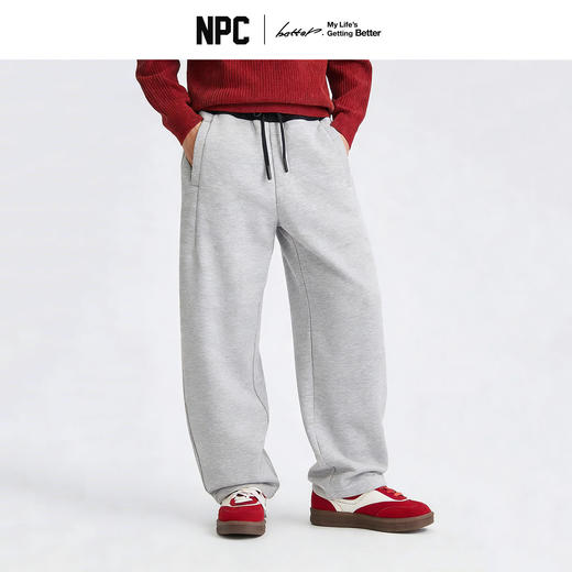 NPC潮牌【莱塞尔空气层】裤腰撞色拼接直筒卫裤休闲裤NP61SP11 商品图1
