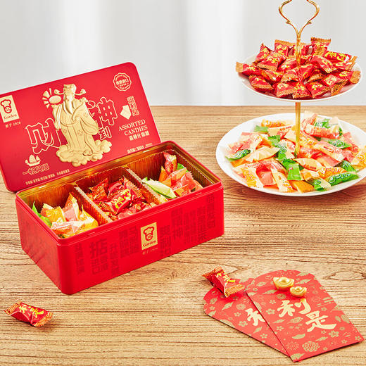 【新年有礼】嘉顿一帆风顺财神礼盒 什锦糖 308g 新年送礼佳品 商品图2