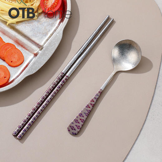 OTB 纯钛分格餐盘套装 成人定量减脂分餐盘  儿童可用 商品图3