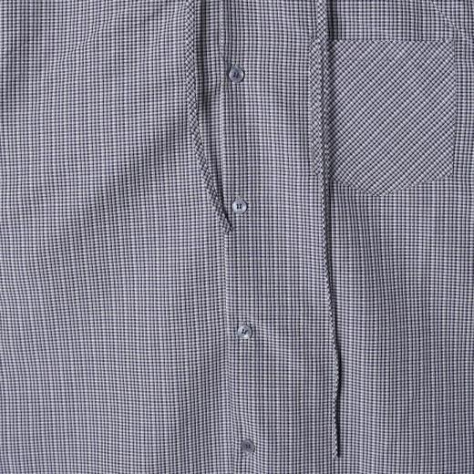 2650SDSA男装2026新款高贵轻奢韩版复古抽绳连帽衬衫百搭宽松休闲衬衣 商品图2