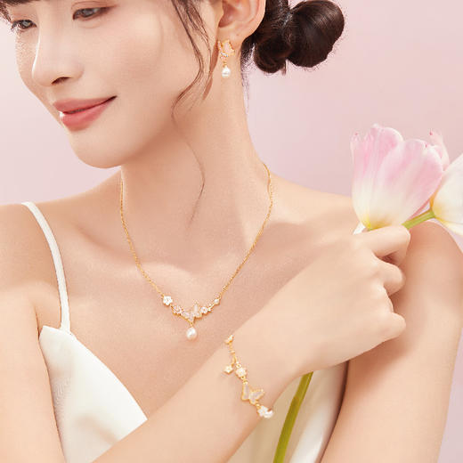 【故宫饰品】花间意蝴蝶手链项链耳饰文创新年情人节生日礼物女生 商品图7