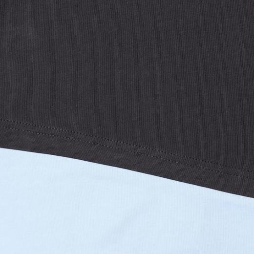 26013SDSA男装2026新款高贵轻奢潮牌简约拼接撞色半纽扣翻领长袖T恤 商品图2