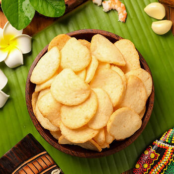 啪啪通（Papatonk）印尼进口虾片 网红原味生虾片500g/袋 鲜虾片薯片膨化休闲零食 /休闲食品 /膨化食品 /虾片/虾条 商品图7